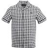 Fred Perry Camicia manica corta a quadretti, nero/bianco., S