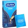 Durex Jeans Preservativi Con Forma Easy-On 6 Pezzi