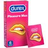 Durex Pleasuremax Preservativi Stimolanti 6 Pezzi