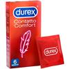 Durex Contatto Comfort Profilattici Sottili 6 Pezzi
