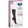 Calza Sauber Donna Qskin 140 Miniscacco Nero/Blu S/M