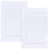 Utopia Towels - 2 Tappeti da Bagno in Cotone, (53 x 86 cm), 100% Cotone Ring-Spun - Altamente Assorbente e Lavabile in Lavatrice, tappetini da Bagno per Doccia (Bianco)