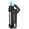Firebird Illume Accendino antivento a getto - Ideale per Sigari - Ricaricabile a gas butano (non incluso) - Grande rotella regolazione fiamma - Capiente serbatoio del GAS con Finestra di controllo.