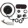 FOUF Kit di Conversione Bicicletta Elettrica, Motore Ruota Anteriore 20in 48V 35A 1500W Kit Bici Elettrica da 45 a 55 Km/h con Display LCD S866 Sensore di Assistenza Cambio Misuratore, Parti di Conversione