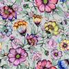 ReWallpaper Carta Parati Floreale Multicolore Pellicola Adesiva per Mobili Fantasia Vintage Carta da Parati Fiori Viola 44,5CMx3M Rotolo Adesivo Rosa Floreale Bagno Impermeabile Adesiva PVC