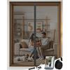 ARCOL Zanzariera Magnetica Finestra 130x150 cm Premium Fibra di Vetro - Stop Zanzare in 3 Min., Rete Ultra-Fine Anti-Insetti, Chiusura Automatica con Magneti & Pesi, Nastro a Strappo Extra-Largo(Nero)