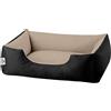BedDog® Lupi Letto per Cane/Gatto Cuccia S Fino a XXXL, 24 Colori a Scelta, Cuscino per Cane, Divano per Cane, Cestino per Cane, Nero/Beige S