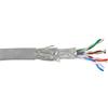 InLine 20911 Cavo LAN Cat.5E, S/FTP, 4 x 2XAWG 24/1 Rigido, Cu 100% Rame, Guaina PVC, Pull-Out Box 100M Grigio