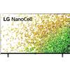 LG NanoCell 50NANO856PA Smart TV LED 4K Ultra HD 50" 2021 con Processore 4K α7 Gen4, Dolby Vision IQ, Wi-Fi, webOS 6.0, Google Assistant e Alexa Integrati, 2 HDMI 2.1, Telecomando Puntatore
