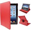 Cool Custodia Cool per iPad 2 / iPad 3/4 girevole in ecopelle colore rosso (supporto)