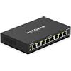 NETGEAR Switch Ethernet Plus a 8 porte GS308E - Supporto VLAN, QoS, switch Gigabit per ufficio, funzionamento silenzioso, montaggio su scrivania o a parete