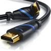 CSL-Computer CSL - Cavo HDMI 8K 2.1 ad angolo di 270° - Connettore angolare 270° - 8K a 60 Hz con DSC - 7680 x 4320-3 m (metri) - HDMI 2.1 2.0a 2.0b - 3D - UHD II - Dynamic HDR-10+ - eARC - VRR - Dolby Vision
