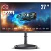 Cooler Master Monitor Cooler Master Gaming GP2711 LED display 68,6 cm (27) 2560 x 1440 Pixel 2K Ultra HD Nero [CMI-GP2711-EK]