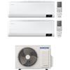 Samsung Climatizzatore Samsung Cebu Wi-fi Dual split inverter 12000 + 12000 btu gas R32 (U.E. AJ050TXJ2KG/EU)