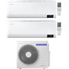 Samsung Climatizzatore Samsung Cebu Wi-fi Dual split inverter 12000 + 18000 btu gas R32 (U.E. AJ080TXJ4KG/EU)