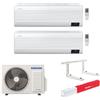 Samsung Climatizzatore Samsung Windfree Avant Wi-fi Dual split inverter 7000 + 7000 btu gas R32 (U.E. AJ040TXJ2KG/EU)