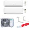 Hisense Climatizzatore Hisense Hi-Comfort Wi-fi Dualsplit inverter 7000+7000 btu gas R32 (U.E. 2AMW42U4RGC)+ STAFFA FISCHER 465 OMAGGIO