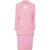 Celine Pre-Owned - Tailleur con gonna anni '90-2000 - Donna - lana/lana - Taglia unica - Rosa