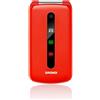 Brondi President - Telefono Cellulare Dual SIM Display 3 Batteria 800 mAh Fotocamera con Radio FM e Bluetooth Colore Rosso - 10275072