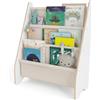 MAMOI® Libreria verticale per bambini, Porta libri in legno naturale, Scaffale librerie bambino, Mobile bambini ana design moderno scandinavo