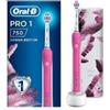 Oral-b Procter & Gamble Oralb Pro1 Rosa Cross Action Spazzolino Elettrico 3d White Rosa