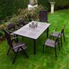 Nardi Set Tavolo Libeccio Caffe' con 4 Poltrone Bora Caffe' di Nardi