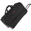 travelite 2 Ruote Trolley Borsa da Viaggio Taglia L con Piega ad Espansione, Serie Bagagli Basics: Morbida con Ruote con Volume Extra, 70 cm, 98 L (Espandibile a 119 L)