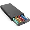 Victse Portacapsule Cassetto Porta Capsule per Nespresso, Capacità 40 Pezzi Cassetto di Stoccaggio, Porta Cialde Caffè Compatibile per Nespresso, Durevole Per Drawer Storage Contenitore per Organizer