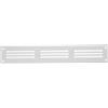 Repa Market Griglia di ventilazione bianca 300 mm x 50 mm con schermo a maglie - Copertura di sfiato interna ed esterna - Applicazioni di riscaldamento, raffreddamento e ventilazione