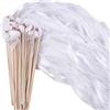 JurciCat bacchette per matrimonio kit 30 pezzi Blanc wedding bag matrimonio gadget matrimonio per invitati Usato per il partito di compleanno di nozze altre feste di festa