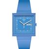 Swatch What If?...Sky / Bioceramic / orologio quadrato unisex / quadrante blu / cassa plastica / cinturino plastica - SO34S700