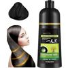 Eunmsi Eterna Vida Color Dye Shampoo,Eterna Vida Color Dye Shampoo 6 In 1,Eterna Vida Hair Dye Shampoo Black,Hair Color Shampoo,Natural Plant Herbal Hair Coloring Shampoo (Black)