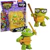 Ninja Turtles TORTUGAS NINJA - Figure di base di Leonardo e Donatello nella loro fase del bambino da collezionare, Tartaruga bambino del Film Caos Mutante, per bambini dai 4 anni, famosa (TU833200)