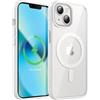 JETech Cover Magnetica per iPhone 13 6,1 Pollici Compatibile con MagSafe, Antiurto Cellulare Paraurti Custodia, Solida Colore Opaco TPU Telaio, Anti-Graffio Retro Trasparente (Galassia)