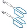 MSY BIGSUNNY 28 CM Pinze da cucina a forbici in Acciaio inox Clip per cibo, Blu, Set di 2