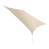 KG KITGARDEN, Tenda a vela rettangolare per giardino, 2 x 3 m, beige, coprente, 2 x 3 m