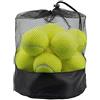 Tebery 20 palline da tennis con borsa in rete per il trasporto, ideali per tennis avanzate allenamenti, dispositivo da gioco, Verde