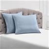 Mellanni Coppia Federe Cuscini Letto - Chiusura A Sacchetto - Set Di 2 - (80x80 cm, Ortensia Blu)