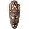 Woru Maschera Jano dipinta a scelta in 20 cm, 50 cm o 100 cm, maschera in legno di bali per decorazione africana (circa 20 cm)