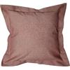 PENSIERI DELICATI, Federa Esterna 100% in Cotone Tinto in Filo 60x60 cm Imbottitura a Cuscino Realizzata 100% in Poliestere, Chiusura a Zip, Made in Italy, Color Rosso
