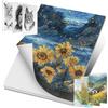 AiQInu Carta per Acquerelli, 300 g/m², 30 Fogli 12.7cm *17.8cm Watercolor Paper, Per Acquerello, Album Da Disegno Professionale, Carta Per Acquerello, Ideale Per Pittura E Disegno Con Acquarello