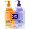 Clean & Clear Morning Burst Facial Cleanser & Night Relaxing Deep Cleaning Face Wash, 8 fl oz, 2 count