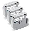 UniPlus 3x Nastro per Etichette Compatibile in Sostituzione di Brother MK231 M-K 231 MK-231 12mm Tape Cassetta per Brother PT-65 PT-90 PT-M95 PT-80 PT-70 PT-85 PT-55 PT-100