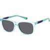 POLAROID KIDS PLD 8058/S Occhiali da Sole, Azzurro, 52 Bambini e Ragazzi