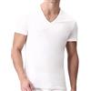 PEROFIL Set di 3 T-Shirt Active Perla Collo V 100% Filoscozia (7 XXL IT, Bianco)