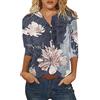 GENGX Camicia in Jeans Donna,Magliette Manica Lunga Donna,Magliette spiritose,Magliette Ciclismo,Camicia in Seta Donna,Canotte in Seta Eleganti,Camicia con Rouches,t Shirt Basic Donna