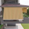 Mitepek Tenda da Sole per Balcone con bracci, Impermeabile 300cm Giallo Arancio Golisa