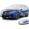 Holthly Telo Copriauto da Esterno, Holthly 10 Strati Telo Copri Auto Felpato 100% Impermeabile, Copertura Auto Adatta per Suv 4x4 Audi Q5, BMW X3, Renault Koleos,VW Tiguan Allspace, etc. YL