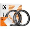 K&F Concept 2 pcs Anello Adattatore Step-Up da 43mm a 46mm, Filtro Anello Adattatore con Un Panno di Pulizia