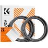 K&F Concept 2 pcs Anello Adattatore Step-Up da 37mm a 40.5mm, Filtro Anello Adattatore con Un Panno di Pulizia